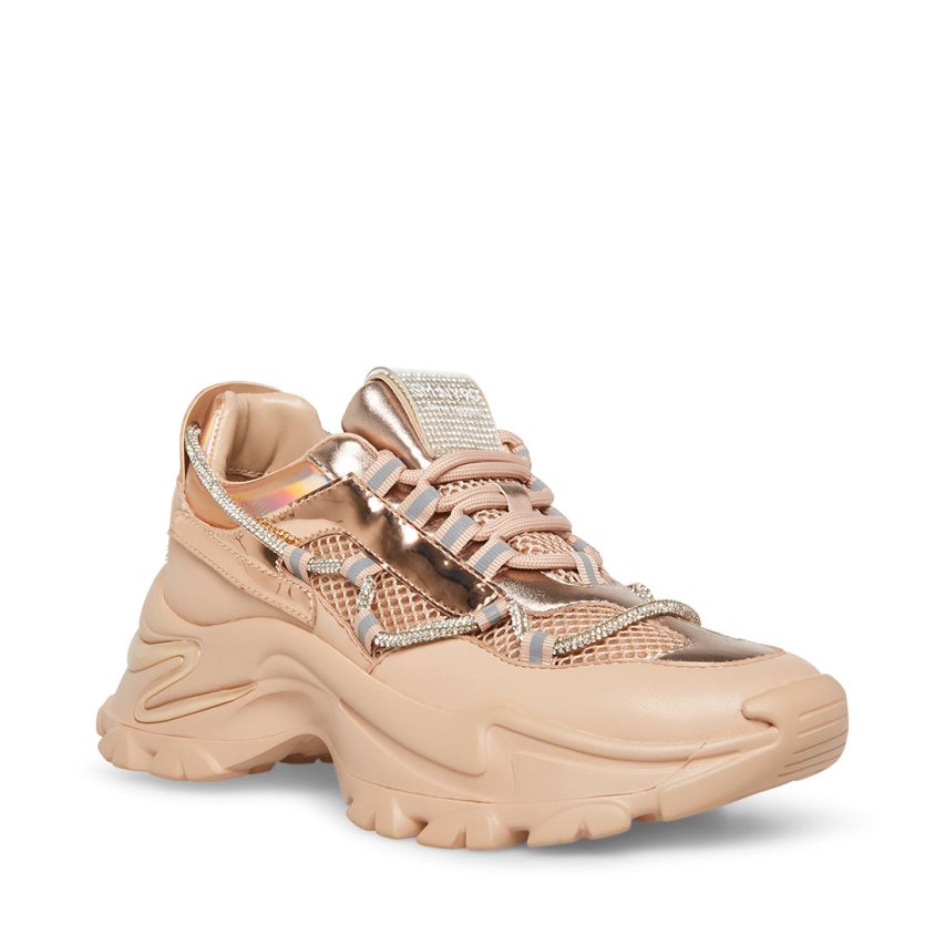 Beige Steve Madden Miracles Women's Sneakers | PH 7925EDQ